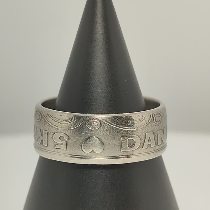 Denmark Coin Ring 5 Kroner 1990-2016 coin rings for men coin rings for women - 戒指 - 其他金属 