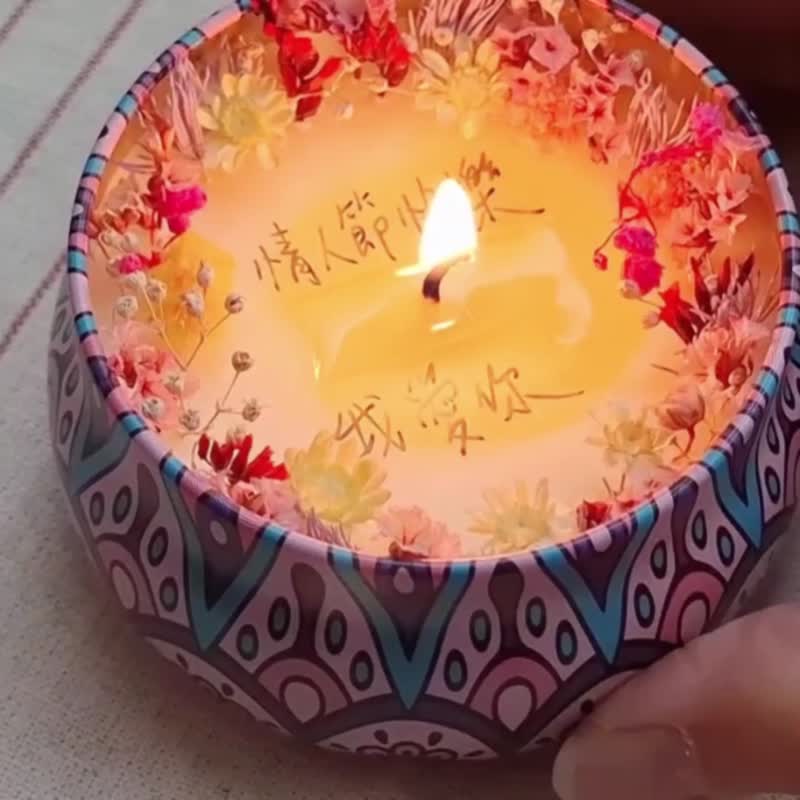 消息香薰蜡烛+扩香花束+精油礼盒 快速出货 新张优惠 情人节礼物 - 香薰/精油/线香 - 精油 粉红色