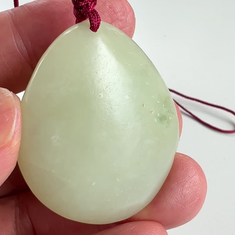 新疆和阗玉籽料 挂件 45克 和田玉 籽料 和阗玉 玉文化 山奇艺术 - 吊饰 - 玉石 白色