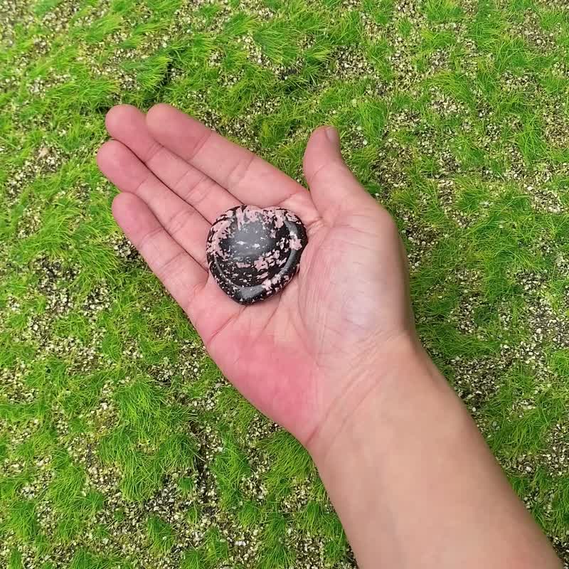 能量蔷薇辉石小小爱心消磁盘x天然水晶消磁石净化充电套组 - 其他 - 水晶 多色