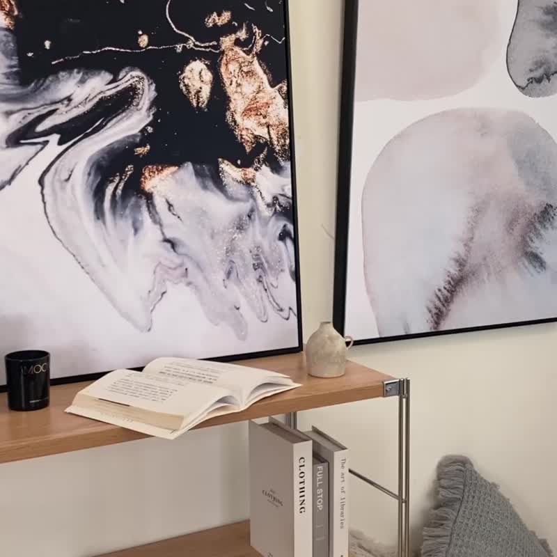 抽象画 • 三圆 - 抽象/玄关/卧房装饰/客厅布置/几何/象牙/挂画 - 海报/装饰画/版画 - 棉 多色