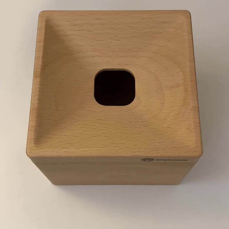 【定制化礼物】随意丢零钱盒 零钱收纳盒 存钱筒  新居  似颜绘 - 储蓄罐 - 木头 卡其色