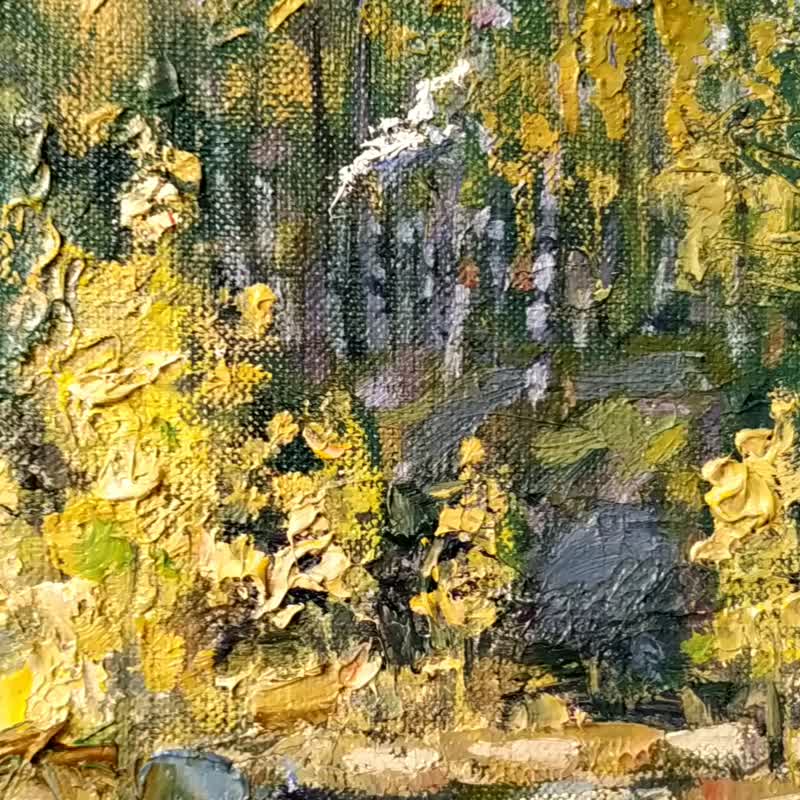 春季绘画桦树自然风景树艺术品印象派萨文科娃 - 海报/装饰画/版画 - 其他材质 多色