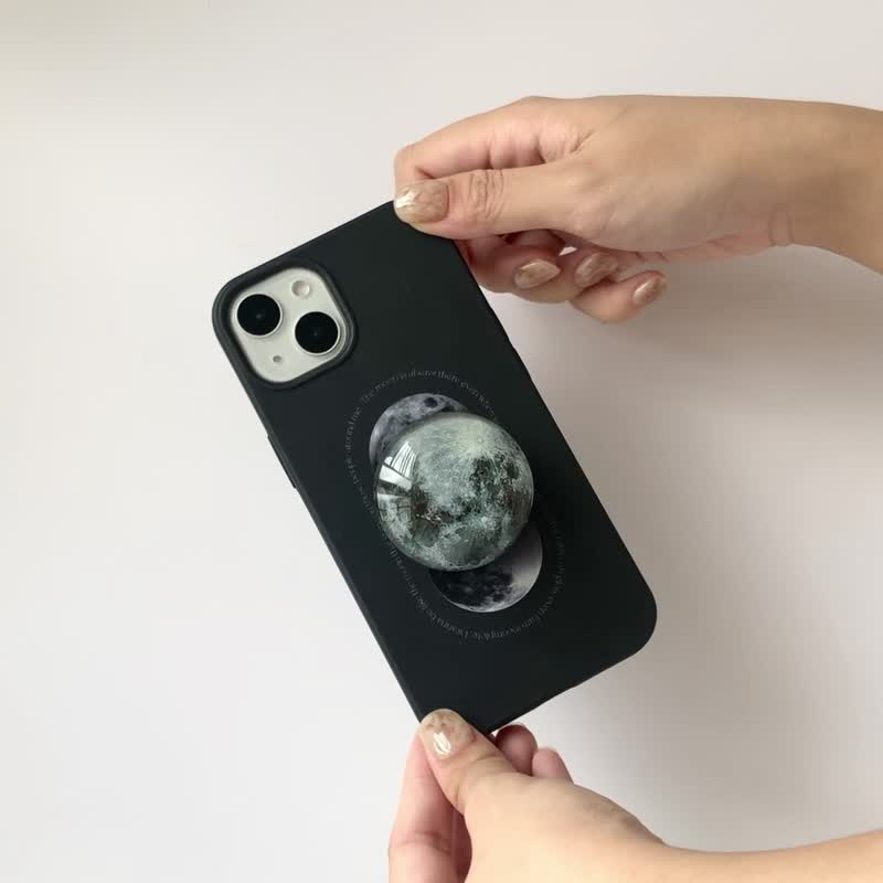 【Moon is Always There】 可降解手机殻 - 手机壳/手机套 - 塑料 黑色