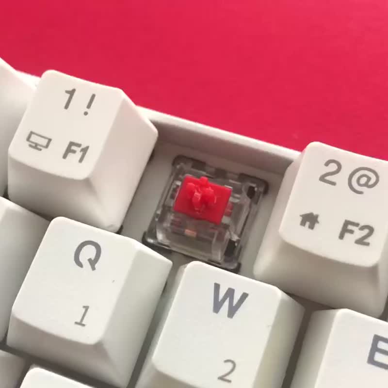 [Japanese confectionery (plum)] Key cap (mechanical keyboard Cherry MX axis) - 电脑配件 - 粘土 红色