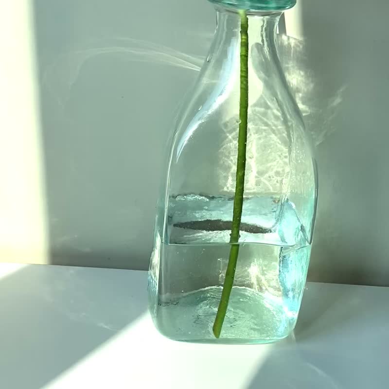 法国La Soufflerie玻璃瓶/玻璃/花瓶/花樽 - 花瓶/陶器 - 玻璃 透明