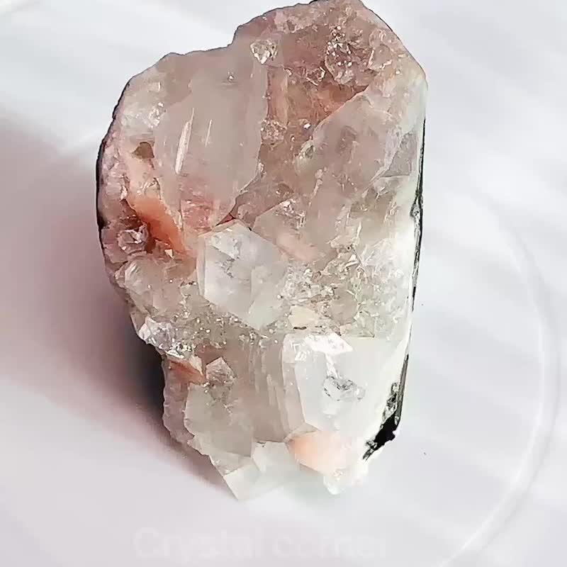 CrystalCorner隅石丨印度全钻石与沸石共生鱼眼石268丨净化丨疗愈 - 摆饰 - 水晶 