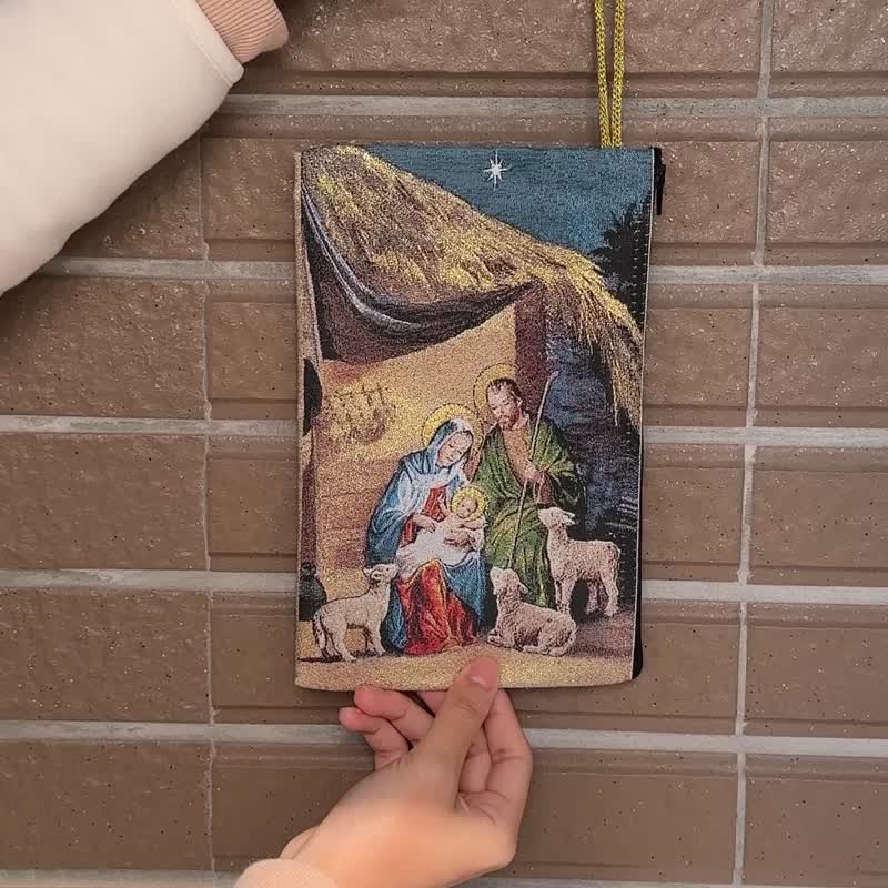 圣家 大号玫瑰念珠袋 23*15 cm 挂毯编织 天主教宗教礼物 1781630 - 化妆包/杂物包 - 其他材质 多色
