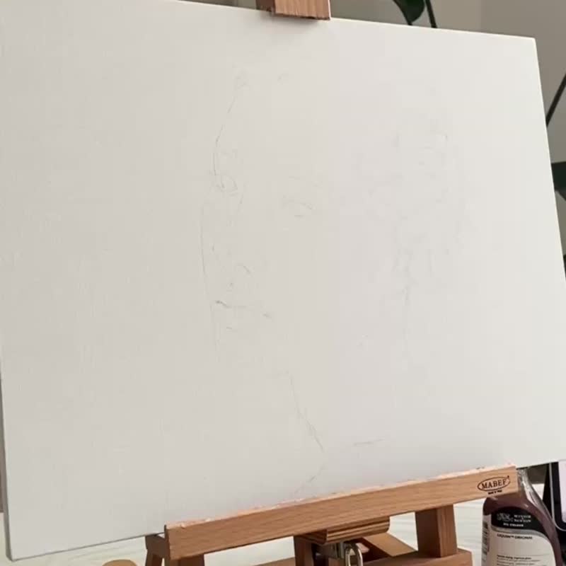 Azalea . Original oil painting. Wall art - 墙贴/壁贴 - 亚麻 