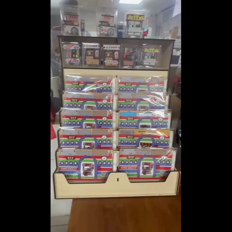 台湾夜市小吃摊 迷你市集冰箱贴 DIY 组装 - 木工/竹艺/纸艺 - 木头 