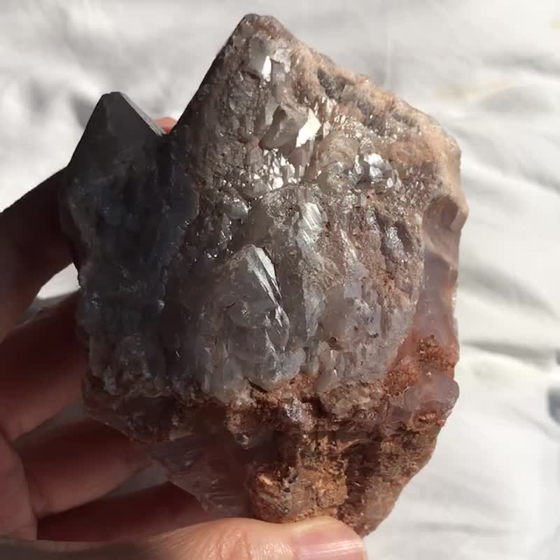 紫水晶权杖 二次结晶 山脉印记 水晶柱 摆件 手握 手把玩 印记 - 摆饰 - 水晶 紫色