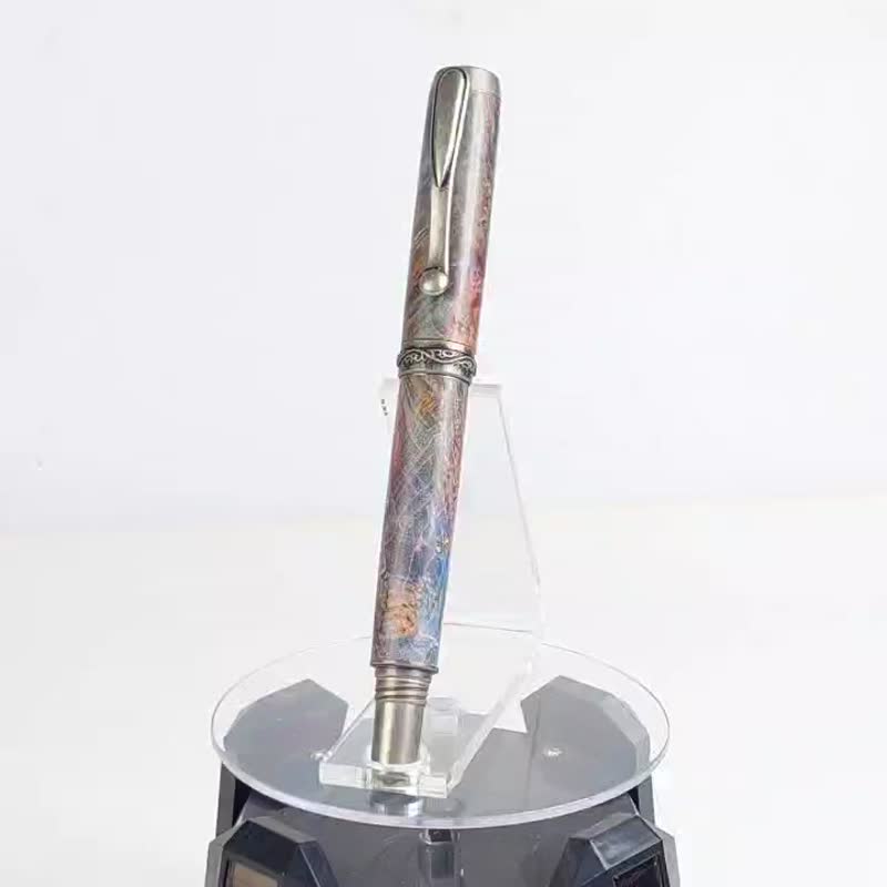 稳定木太极钢笔/手工钢笔/KOBE手工笔 - 钢笔 - 木头 紫色
