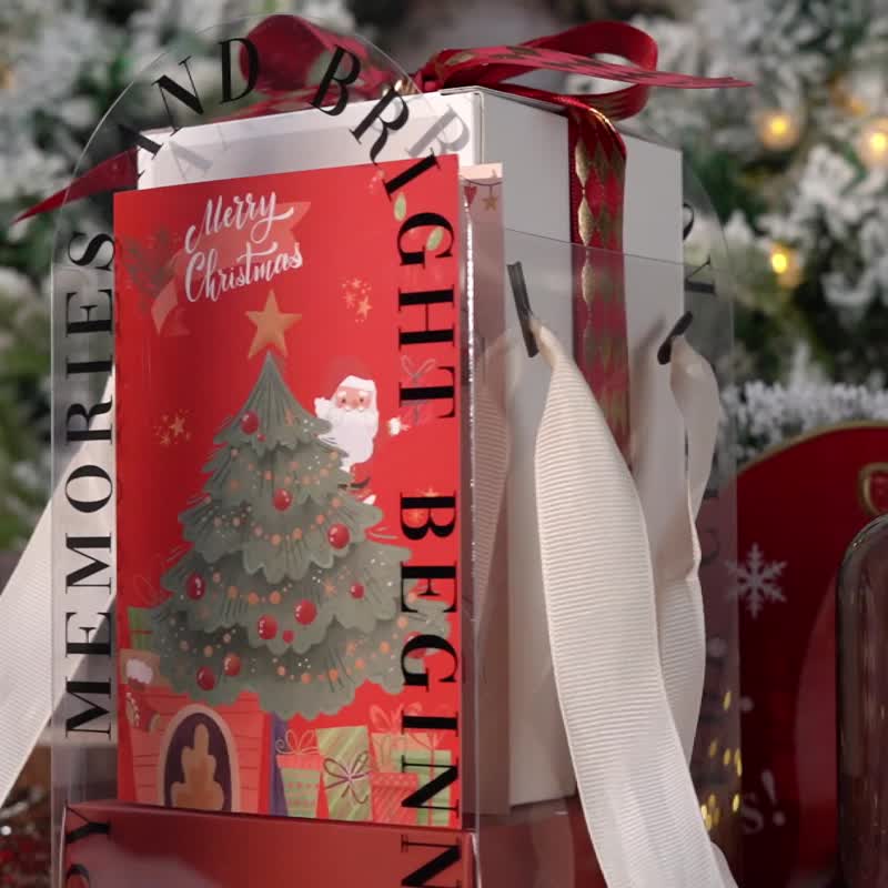 【圣诞森林水氧机】纯天然香氛礼盒 精油水氧机扩香 实用礼物 - 香薰/精油/线香 - 塑料 红色