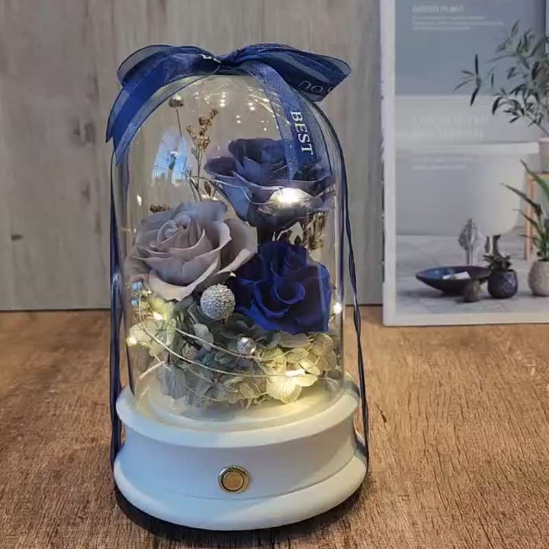 蓝牙音响钟罩花夜灯款 毕业礼物/母亲节/情人节/生日礼物/圣诞节 - 干燥花/捧花 - 植物．花 