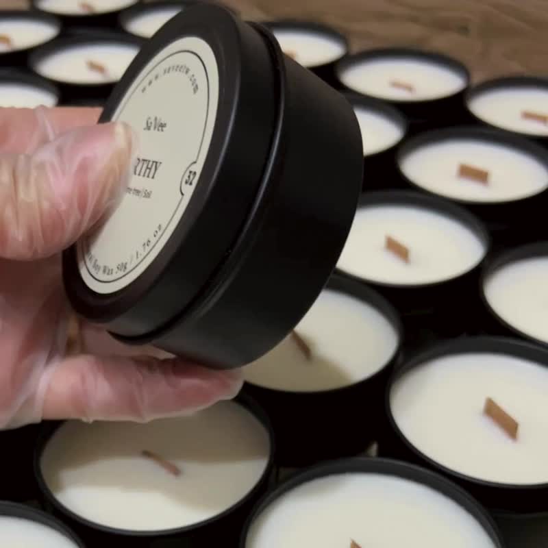 旅行蜡烛 - 花果茶香调礼盒 No.16 Tea Time 午后下午茶 - 蜡烛/烛台 - 其他金属 黑色