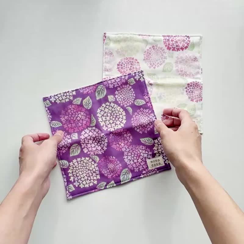 绣球花 纱布手帕 有机棉制品 绣球花 - 手帕/方巾 - 棉．麻 多色