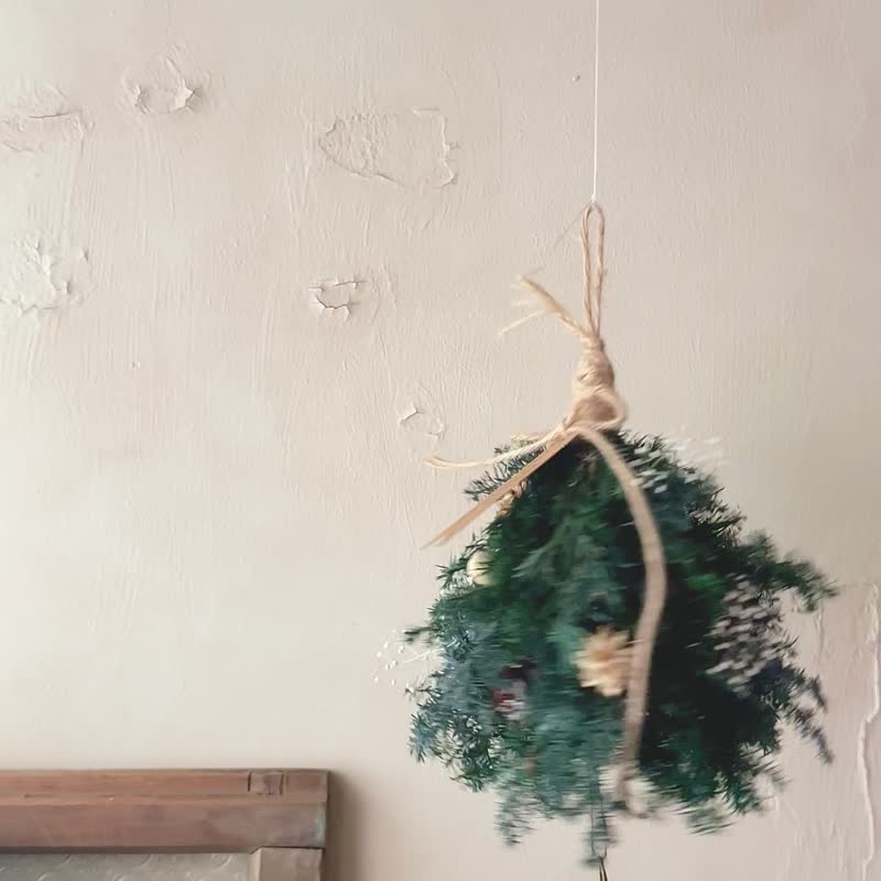 小精灵圣诞树 永生雪松 圣诞挂饰 圣诞装饰 交换礼物 - 干燥花/捧花 - 植物．花 