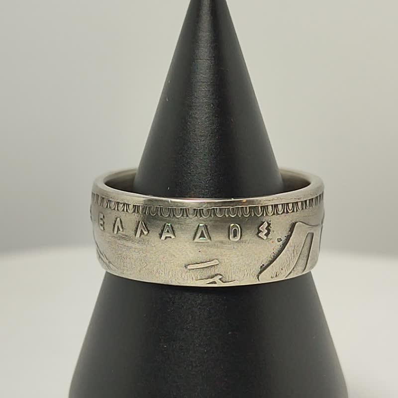 希腊钱币戒指 10德拉克马，1959-1965年，希腊女戒，希腊钱币戒指 - 戒指 - 其他金属 