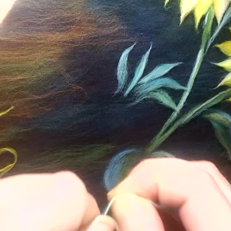 向日葵绘画教程PDF英文羊毛毡教程 - 手工艺教程/工具书 - 其他材质 