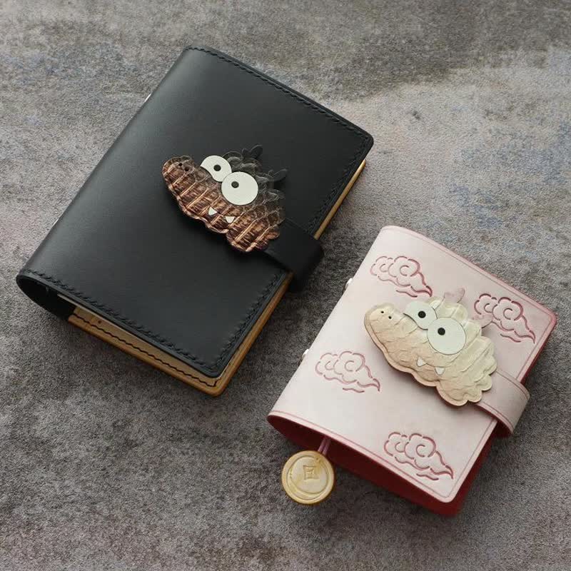 【龙年新品】原创手工定制真皮牛皮可爱手帐质感小众定页TN活页本 - 笔记本/手帐 - 真皮 
