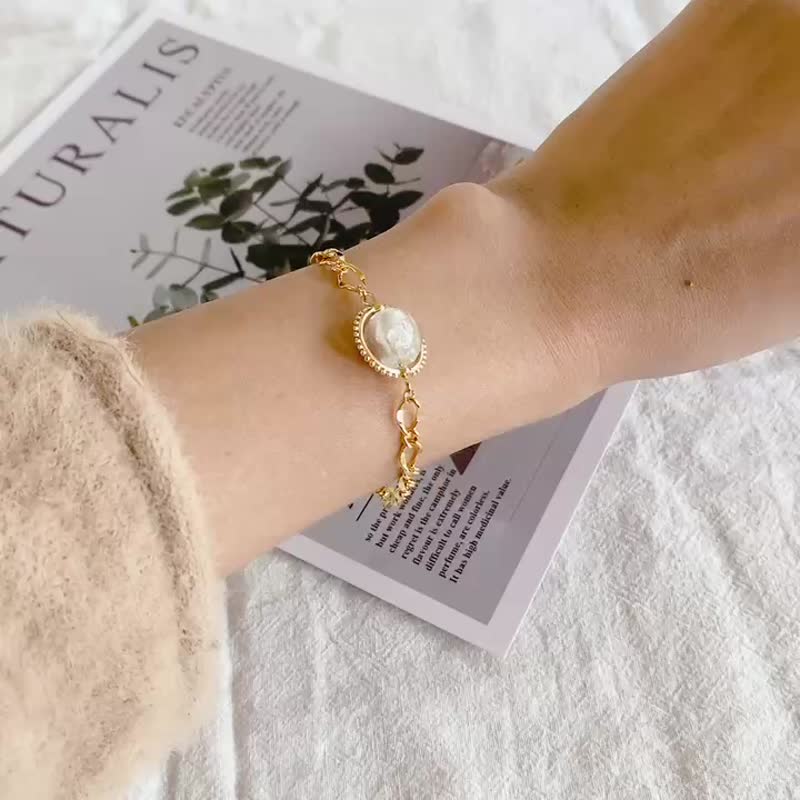 【Cinnamonmon 希娜梦梦】朝暇 | 精油手链 | 圣诞礼盒 - 手链/手环 - 玻璃 