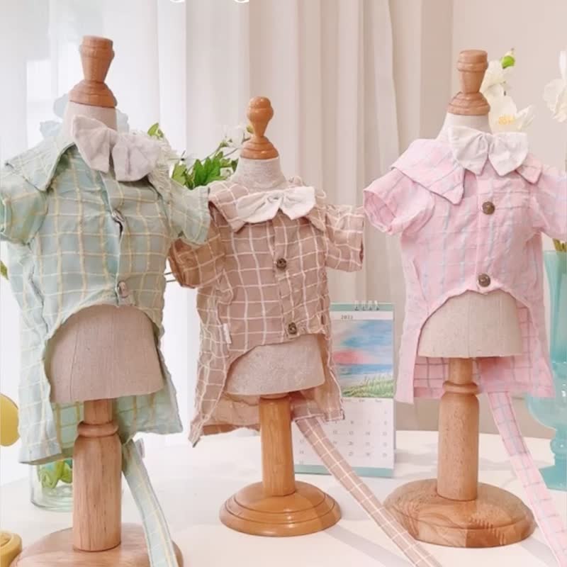 Laura Pet Shirt with Harness for dog, cat, puppy  (Matching Outfit with owner) - 衣/帽 - 其他材质 