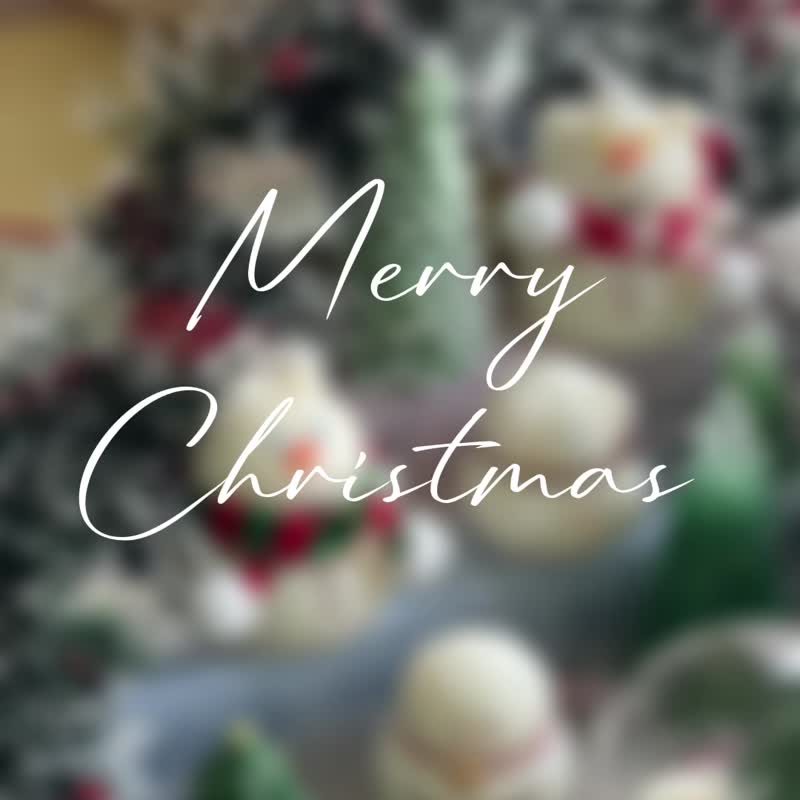 肥雪人圣诞蜡烛 - 蜡烛/烛台 - 蜡 白色