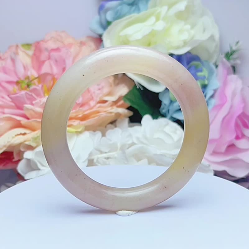 NO.194 莓果蜜桃圆镯 内径 53MM 圈口 意境美佘太翠 佘太玉 手镯 - 手链/手环 - 玉石 多色