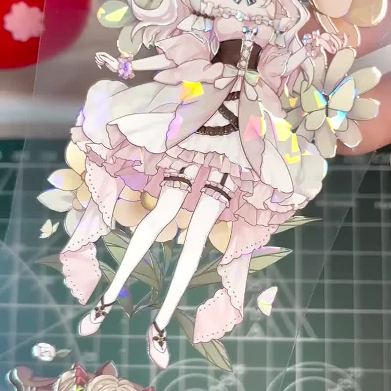 洛丽塔 PET 紙膠帶 貝殼光 10米卷 台灣製 - 纸胶带 - 其他材质 多色