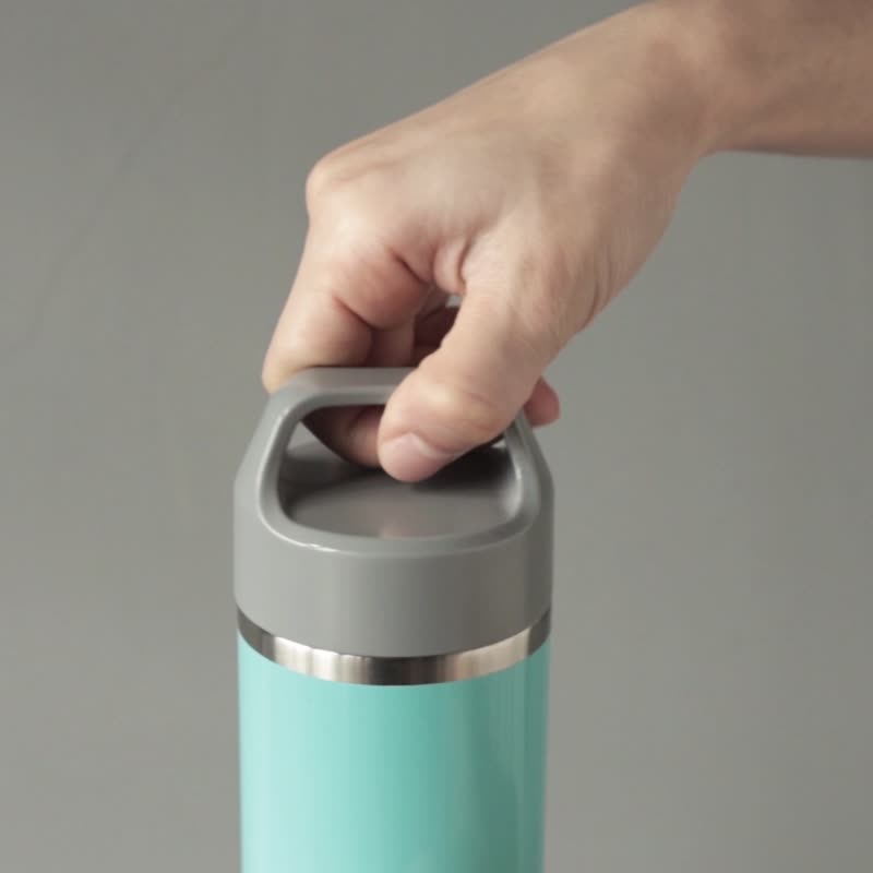 陶瓷微粒内胆丨Driver 拎杯无螺纹陶瓷杯-330ml - 保温瓶/保温杯 - 陶 橘色