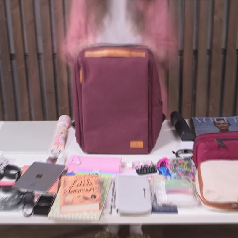 Siena Pro 13 智能背包-浅紫色 |上班通勤  旅行后背包 防泼水 - 后背包/双肩包 - 聚酯纤维 紫色