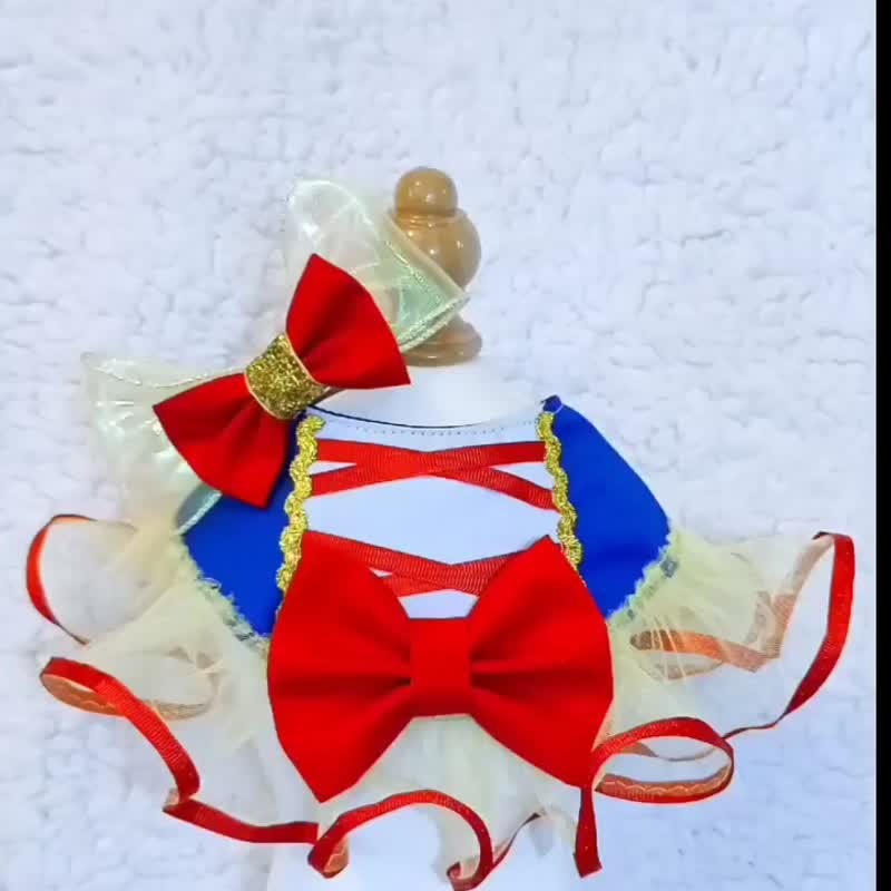 Snow white 白雪公主 造型颈饰 宠物 围巾 猫犬 狗狗 颈项颈饰 - 衣/帽 - 棉．麻 蓝色