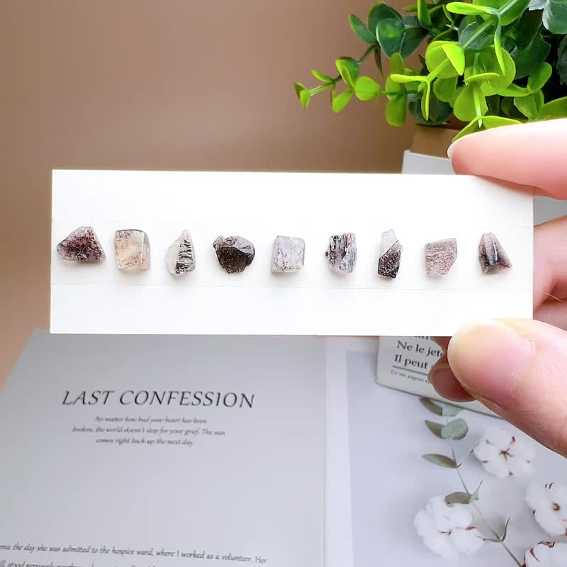 黑色系 超七 限量 自选石 耳环 受注制作 定制化 超高频率水晶 - 耳环/耳夹 - 水晶 多色