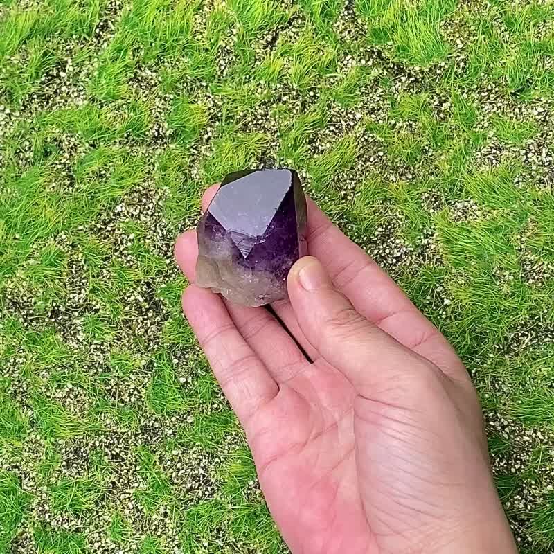 能量矿石-紫晶骨干 紫水晶 疗愈 避邪化煞 吸收负能量 快速出货 - 摆饰 - 水晶 紫色