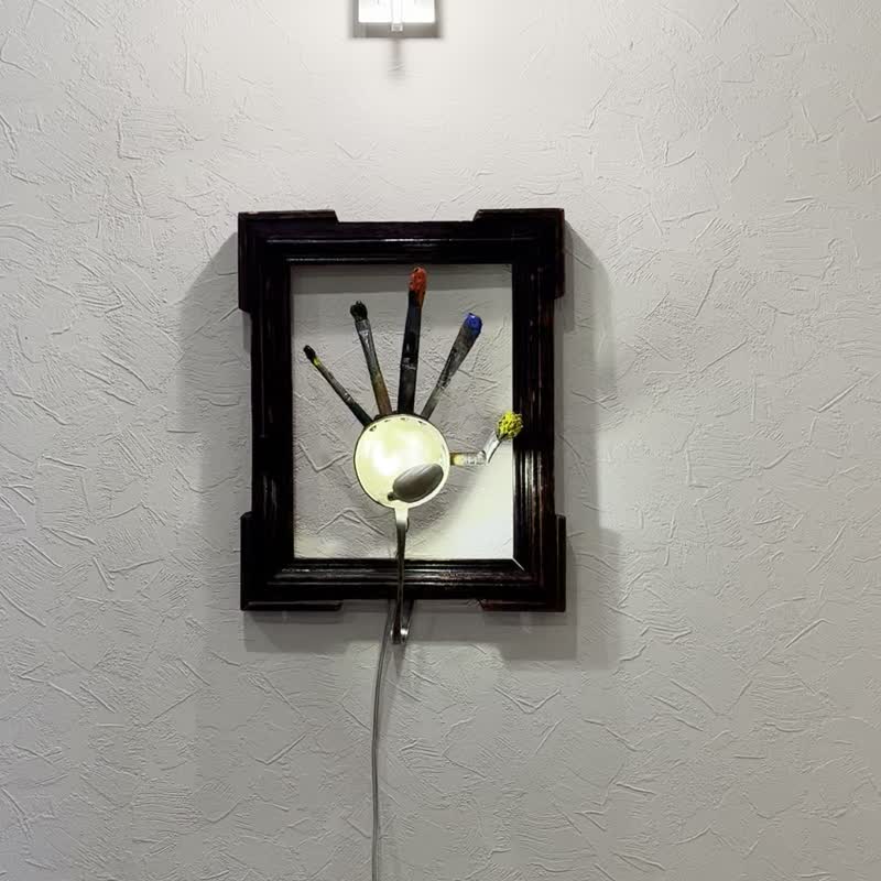 artist's hand (art sconce) - 墙贴/壁贴 - 铜/黄铜 咖啡色