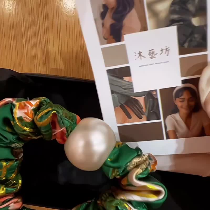沐艺坊 织锦缎发圈 翠华露 - 发饰 - 丝．绢 