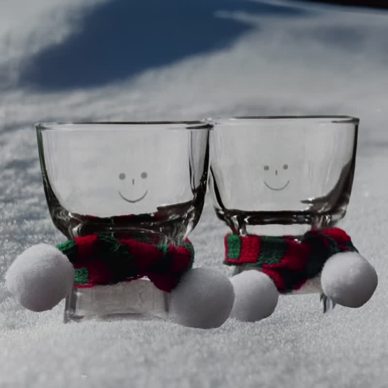 手刻微笑清酒酒杯 (圣诞限定包装) - 酒杯/酒器 - 玻璃 透明