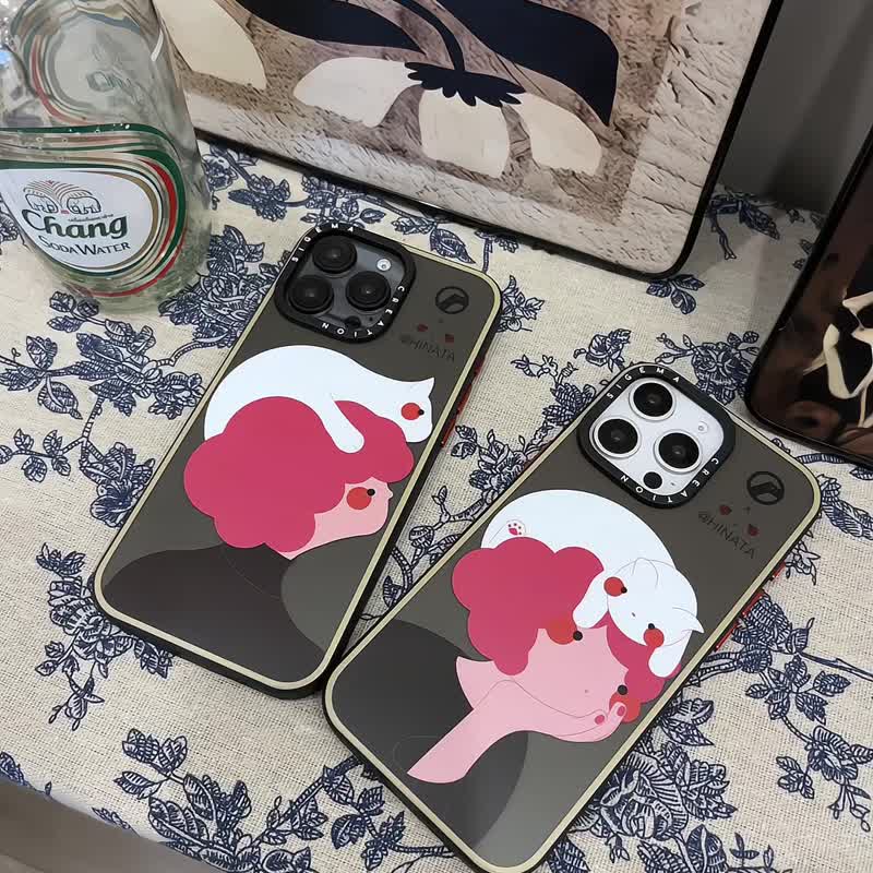 【隐藏式磁吸】HINATA铝合金按键全磨砂防摔防刮iPhone16pro-16pm - 手机壳/手机套 - 塑料 卡其色