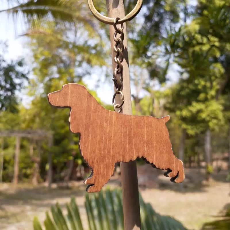 手工木作创意钥匙圈  柯卡 - 钥匙链/钥匙包 - 木头 咖啡色