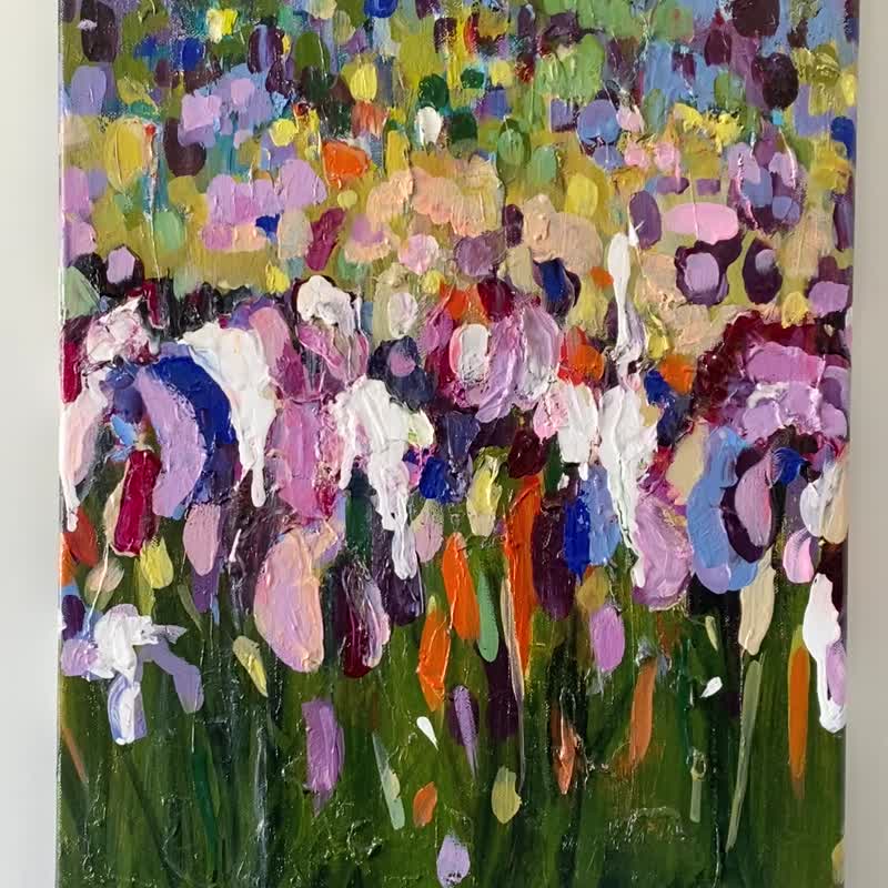 鸢尾田绘画 画布上原创油画 壁挂 抽象艺术 - 墙贴/壁贴 - 其他材质 
