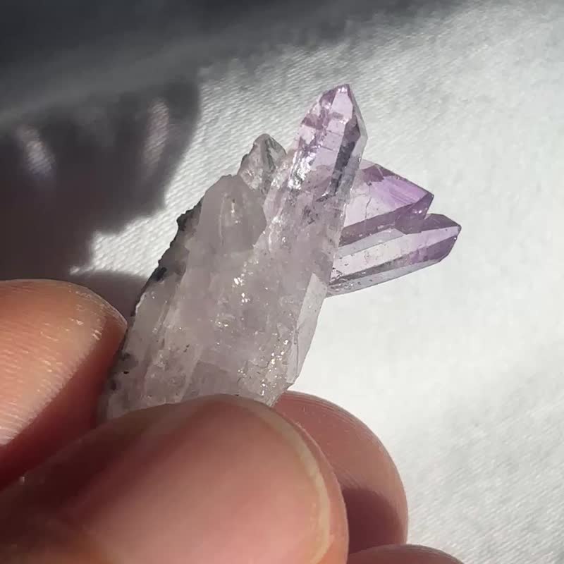 墨西哥 Veracruz Vera Cruz 小簇 克鲁兹 原石 矿标 紫晶 摆设 - 摆饰 - 水晶 紫色