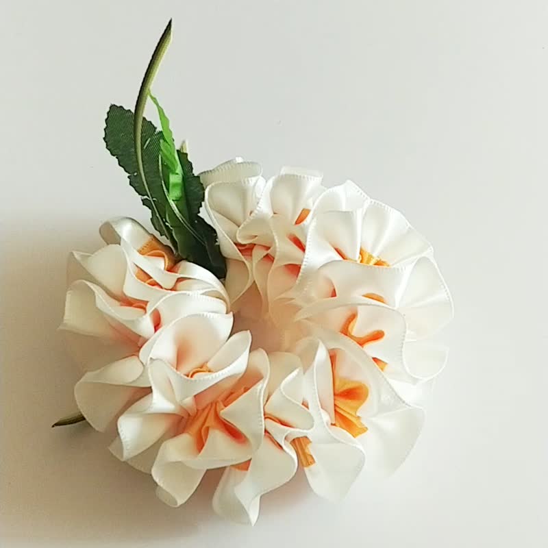 尤克里里配件 夏威夷热带花 缎带 鸡蛋花 尤克里里背带 - 吉他配件 - 棉 白色