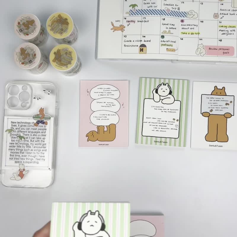 【桑兔兔桑】系列 告示牌 气泡多 便签本 - 便条纸/标签贴 - 纸 多色