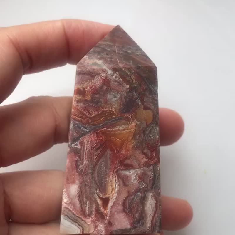天然水晶 墨西哥红玛瑙柱 水晶洞 水晶柱 摆设 水晶原矿 原石 - 摆饰 - 水晶 红色