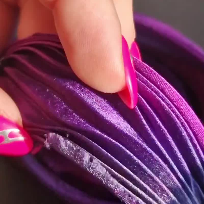 30 厘米 1/3 码纯丝织带手工天然丝绸打褶布料 - 编织/刺绣/羊毛毡/裁缝 - 丝．绢 