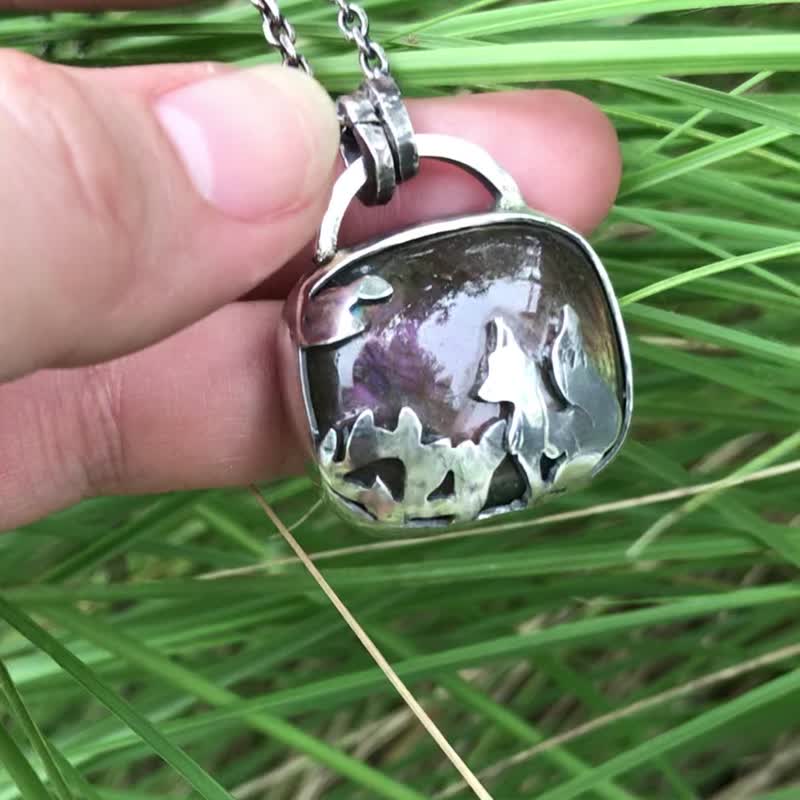 沈思的狐狸 - 项链 - 银 银色