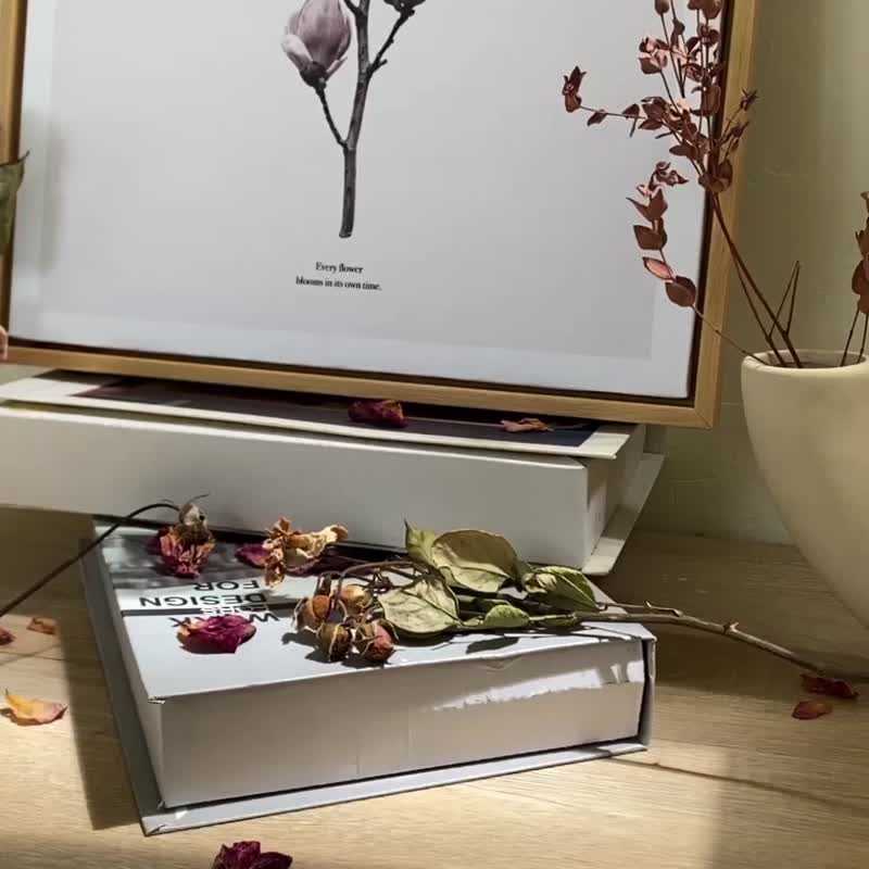 绽放 • 木兰花－画/花树植物/送礼/客厅挂画/花/复制画/居家生活 - 海报/装饰画/版画 - 其他材质 粉红色