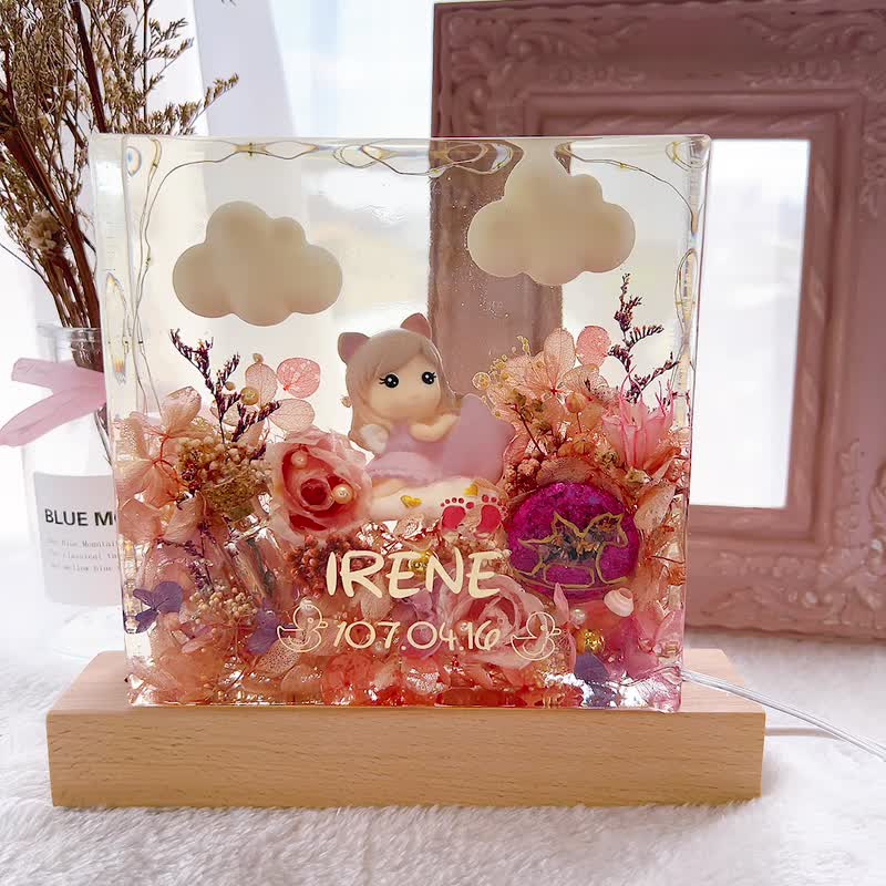 脐带胎毛保存艺术灯座 - 其他 - 树脂 透明