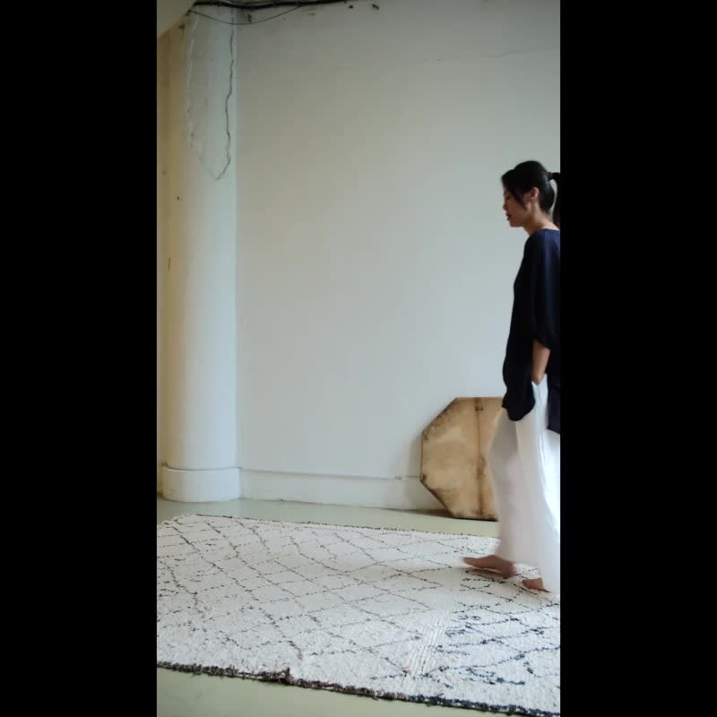 宽版大口袋上衣 / 慕斯布 灰绿 - 女装上衣 - 棉 绿色