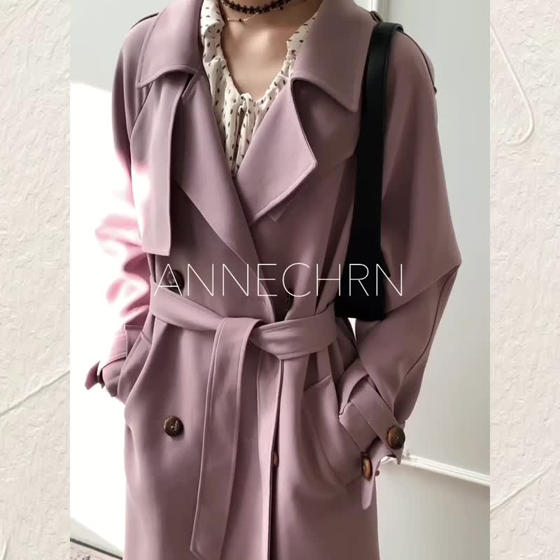 时尚简约经典款气质通勤大衣质感高级不过时风衣 - 女装西装外套/风衣 - 其他材质 